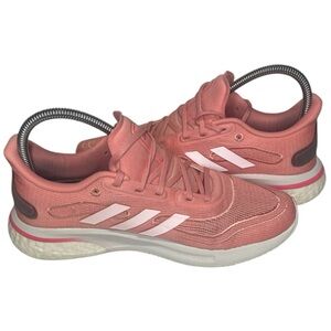 Adidas Womens Supernova Pink Running Shoes Sneakers Size 9
